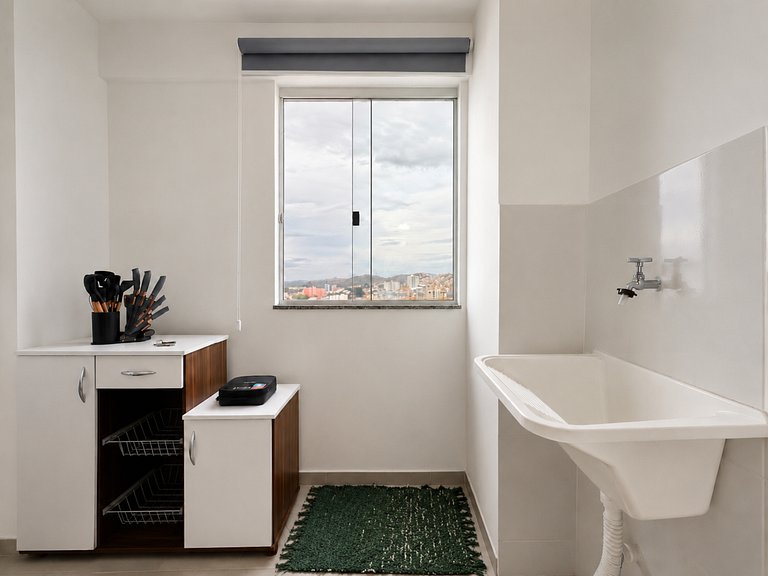 Studio com Vista Panorâmica- com Estacionamento