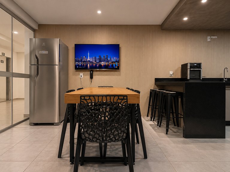 Studio com Vista Panorâmica- com Estacionamento