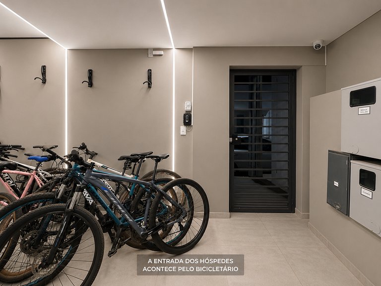 Studio com Vista Panorâmica- com Estacionamento